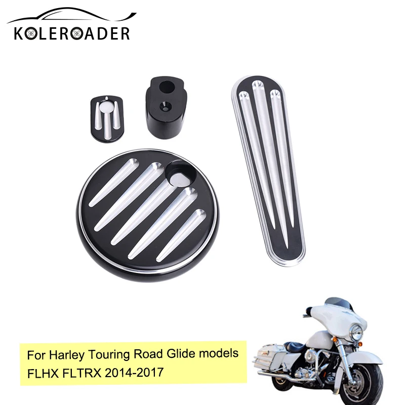 

For Harley Touring Street Glide FLTR FLHX 2008 - 2013 CNC Deep Cut Ignition Switch Cover Motorcycle parts /
