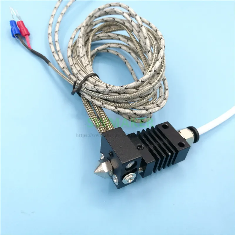 Высокотемпературная печать цельнометаллический hotend комплект TC4 нагреватель внутри 1,75 мм 0,4 мм для Creality/Tornado CR-10 CR-10S 3D-принтера