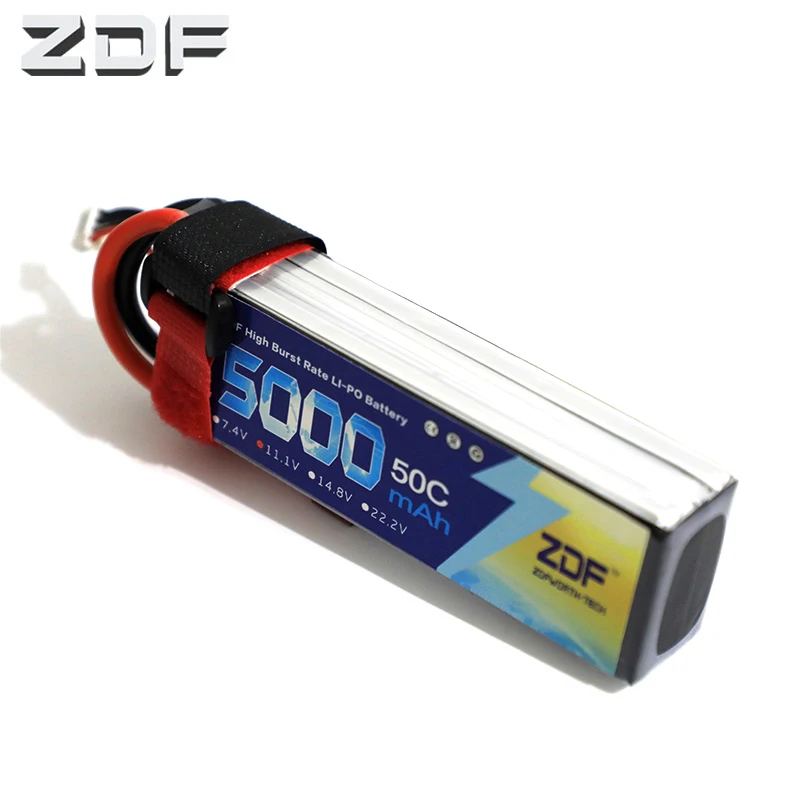 ZDF RC Lipo 3s 11 1 V батарея 5000mAh 50C MAX 100C Bateria для радиоуправляемых вертолетов самолет