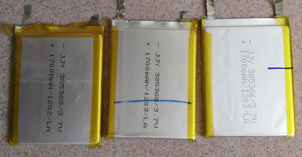 385368 полимерная батарея 1700 mAh Емкость 3,7 V литий-ионная аккумуляторная батарея