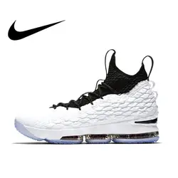 Оригинальный Nike Оригинальные кроссовки LEBRON XV EP Для мужчин Баскетбольная обувь кроссовки AQ2364 удобные дышащие спорта на открытом воздухе