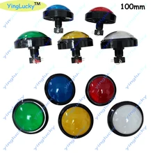 Yinglucky 1 шт 100 мм Кнопка Светодиодный подсветкой микровыключатель для DIY Аркады игра части машины 5/12 V большой купол выключатель света