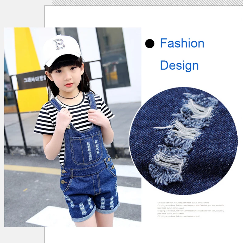 Хлопковая футболка и джинсовые шорты для детей 3 14 лет|Комплекты одежды| |