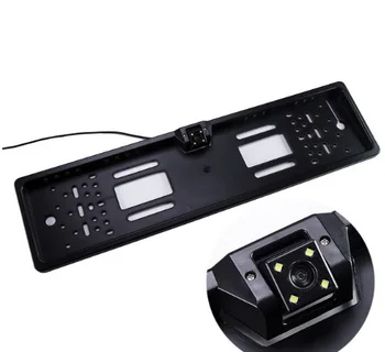 

Universal European license plate frame camera rear view and reverse infrared camera