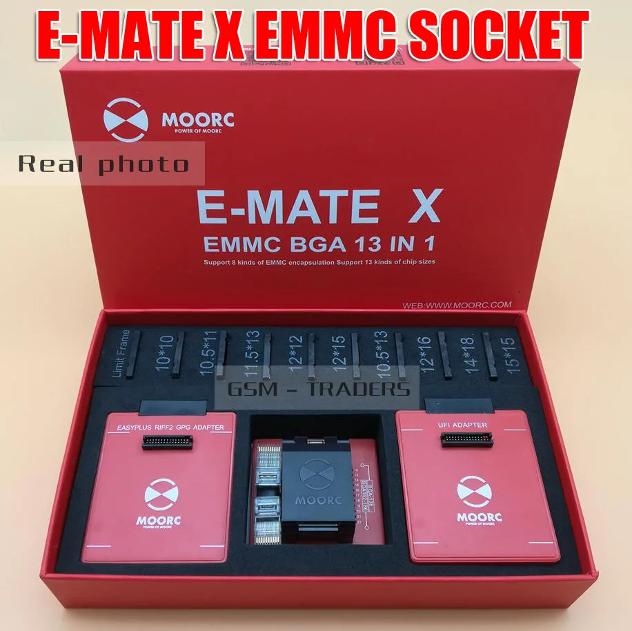 E-MATE X памяти на носителе EMMC Разъем E MATE PRO BOX памяти на носителе EMMC BGA 13 в 1 поддержка 100 136 168 153 169 162 186 221 529 254 для легкий JTAG плюс коробка