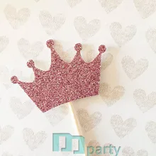 Ручной работы на заказ блестящая диадема кекс вечерние выбор, день рождения украшения дети, Свадебный кекс топперы украшения