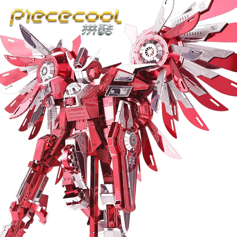 Piececool 3D металлические головоломки модели громоздкие крылья робот Гандам модель DIY лазерная резка головоломки модель для игрушки для детей и взрослых