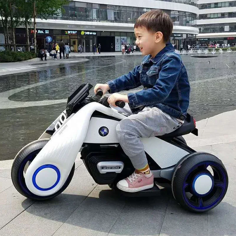 

Children's Electric Motorcycle Toy Car With Early Education Function Baby Ride On Toy Car Can Sit On A Double-engine Motorbike