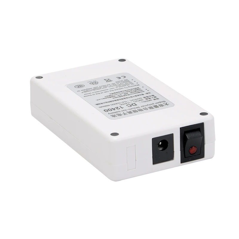 MasterFire DC 12400 Портативный 4000 мАч для DC 12 В супер перезаряжаемый переключатель литий-ионный аккумулятор с чехлом для камер Видеокамеры