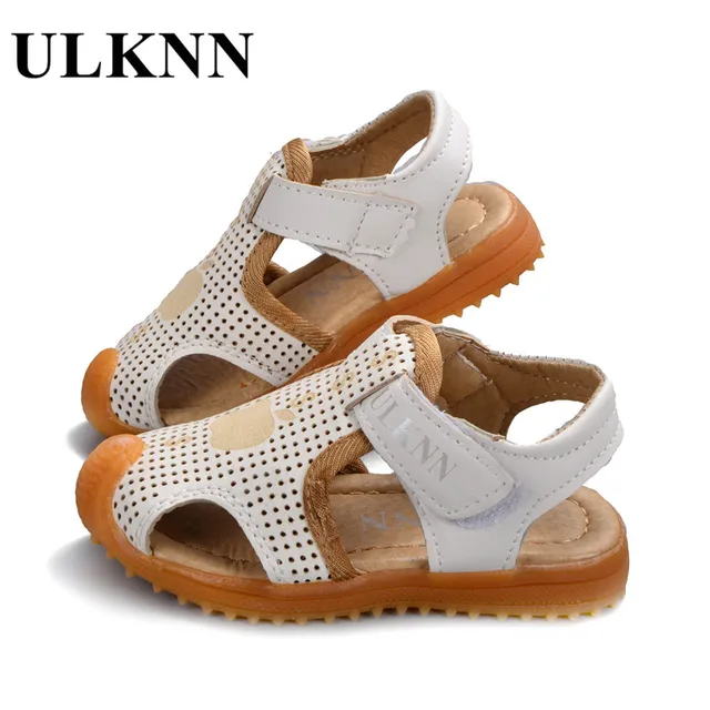 Ulknn Shoes For Children Soft Leather Kids Sandals Baby Beach Ulknn Shoes For Children Soft Leather Kids Sandals Baby Beach Closed Toe Toddler Boys