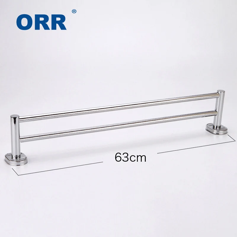 

Free shipping Russia Double towel Bars Wall Mounted loop towel Hanger toilet napkin Rack Bathroom Accessories ORR