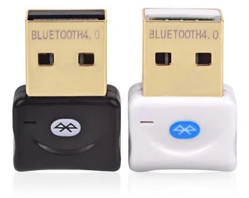 

100pcs Wireless Bluetooth Adapter V 4.0 Dual Mode Bluetooth USB Dongle Mini Bluetooth Computer Receiver Adapter Transmitter