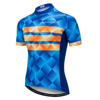 

2019 Keyiyuan Cycling Jersey Men Summer Short Sleeve Bicycle Cycling Clothing Quick Dry MTB Bike Jersey Ropa Ciclismo