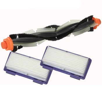 

Hot Sale 1Pcs Replacement Combo Roller Brush+HEPA Filterx2 For Neato XV-21 XV Signature Pro XV-11 XV-12 XV-15 Curved