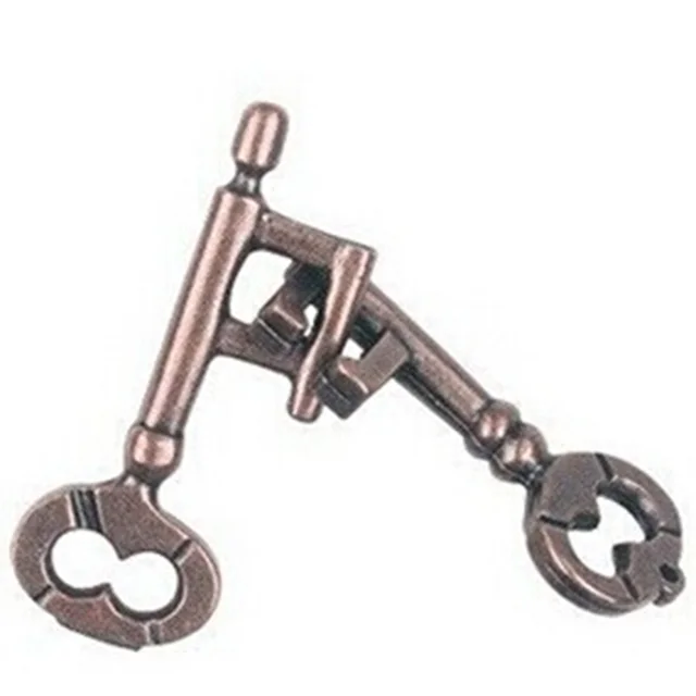 High Quality Intelligent Lock Toy Brain Tester Development Alloy Key Ring Puzzle Game Children's Kid IQ Thinking Test Key Puzzle - Image 2