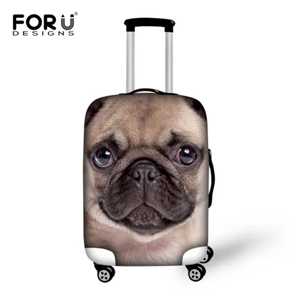 3104 FORUDESIGNS/Аксессуары для путешествий в дороге, милые животные, собака с принтами для багажа, защитный чехол для 18-30 дюймов, чехол для багажника, чехол - Цвет: 3104