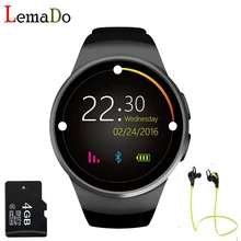 ¡ Caliente! kw18 smart watch sim tf mtk2502 pulsómetro smartwatch reloj bluetooth para apple ios android teléfono de pantalla táctil