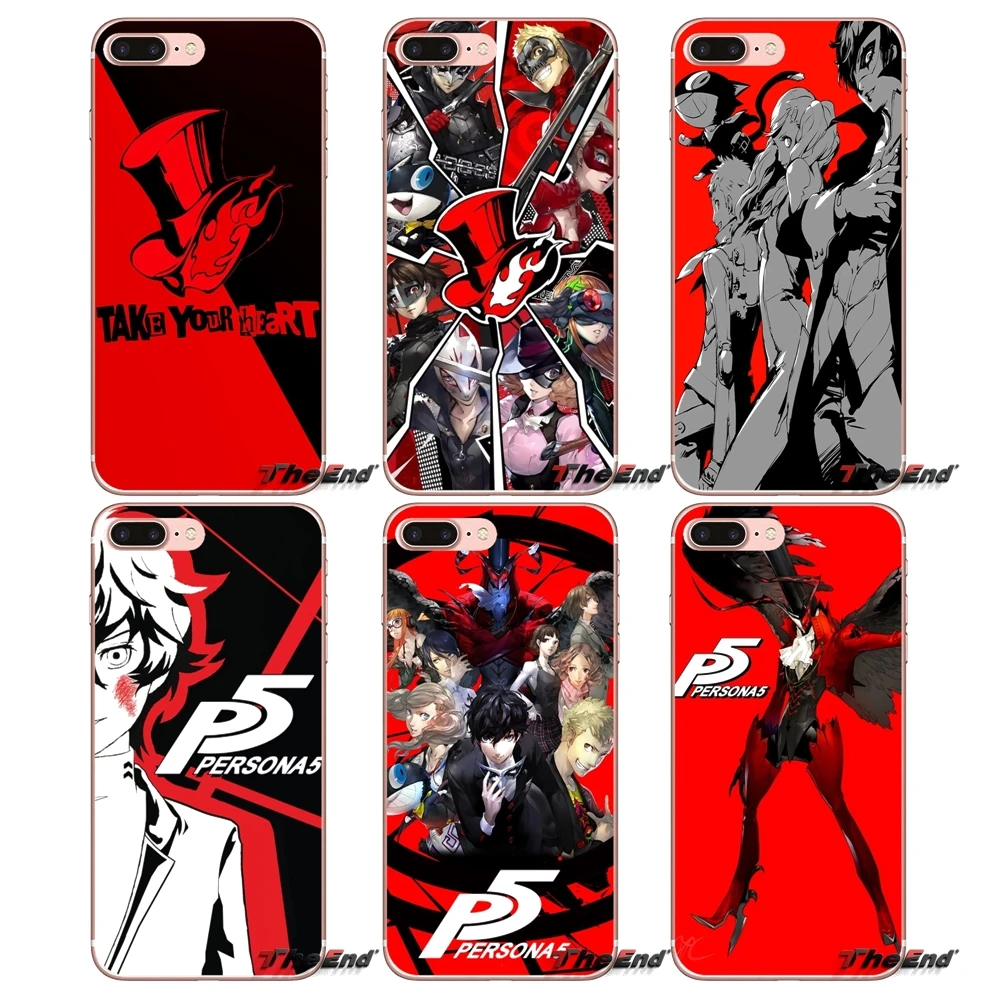

anime Persona 5 Accessories Phone Cases Covers For Xiaomi Mi6 Mi 6 A1 Max Mix 2 5X 6X Redmi Note 5 5A 4X 4A A4 4 3 Plus Pro