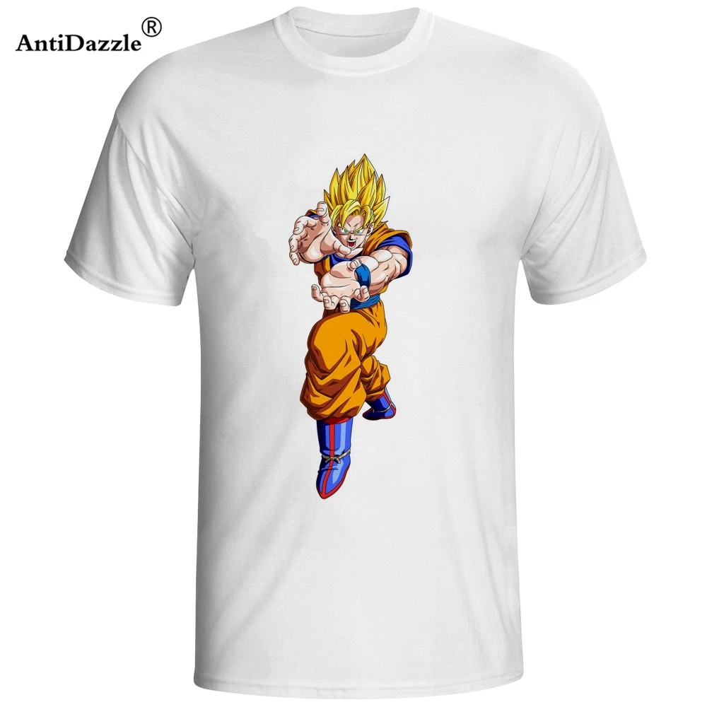 Antidazzle летние популярные dragon ball Супер saiyan goku Мужская футболка с коротким рукавом |
