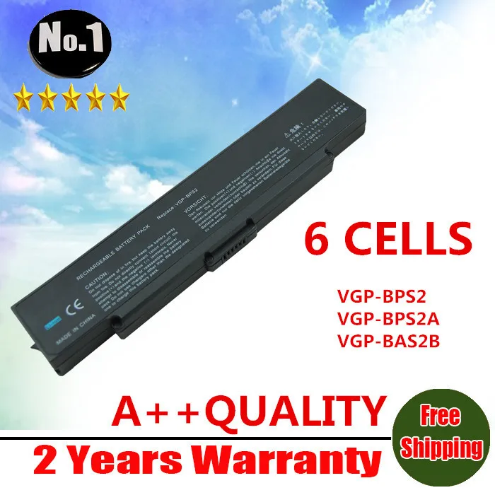 wholesale New Replacement laptop battery For VGP-BPS2 VGP-BPS2A VGP- BPS2B VGP-BPS2C VGN-AR21 VGN-C51 VGN-AR11 VGN-AR