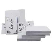 Mylifeunite пустые визитки бумаги 1000-Количество Белый Индекс карты сообщения карты имя карты