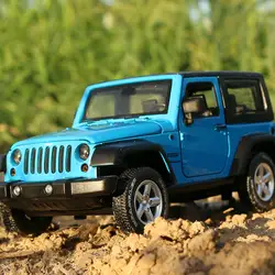 Джип Jeep Wrangler внедорожные транспортные средства Acousto-optic Boomerang сплав модель автомобиля моделирование Детская игрушка автомобиль