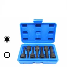 Высокое качество 3/8 пневматическая Шестигранная Сливовая розетка шестигранный инструмент дизайн звезда Пневматическая отвертка набор головок группа рот