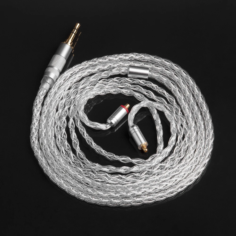 FDBRO MMCX/2pin разъем 2,5/3,5/4,4 мм обновление наушников кабель 8 ядер с серебряным покрытием Медь проволочный канат для LZ A5 A6 sony