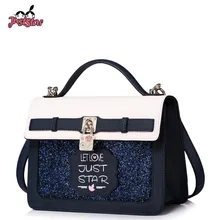 Женские кожаные сумки JUST STAR, женские модные сумки на плечо с цветочным замком, Женский манжет, универсальные сумки-мессенджеры