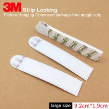 3M Command Strip Locking Small Picture Hanging Strips, Picture Hanging Command damage-free magic strip large size 9.2cm*1.9cm
