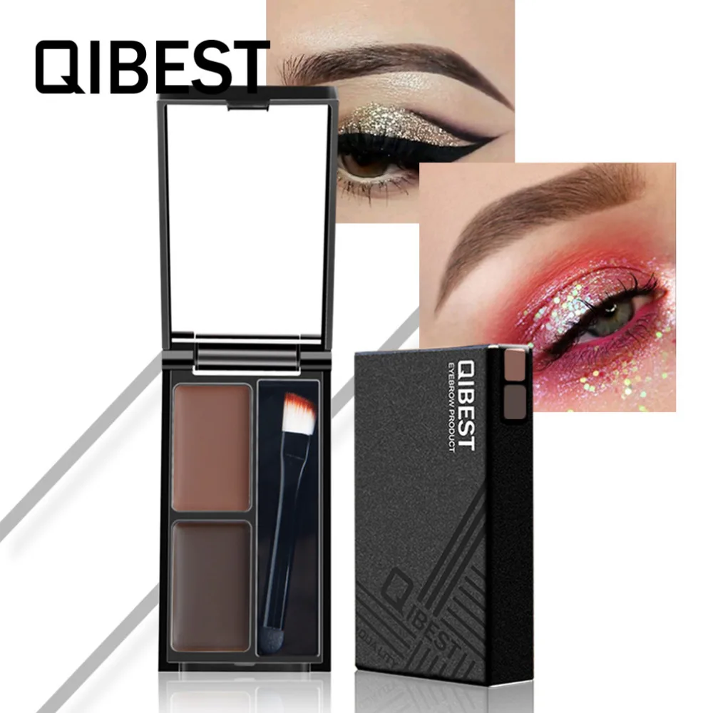 QIBEST Brand Pro Makeup 2 Colors Face Matte Powder Contour Bronzer