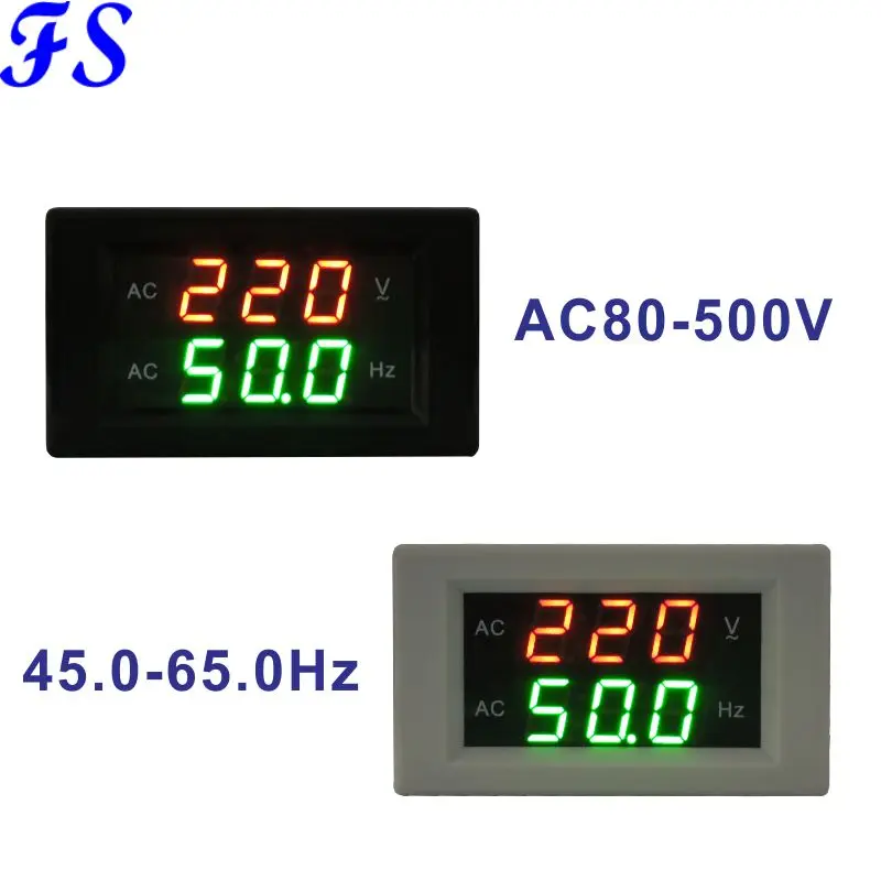 Цифровой светодиодный вольтметр YB4835VF AC 80 500 В 45 0 65 Гц монитор напряжения тестер