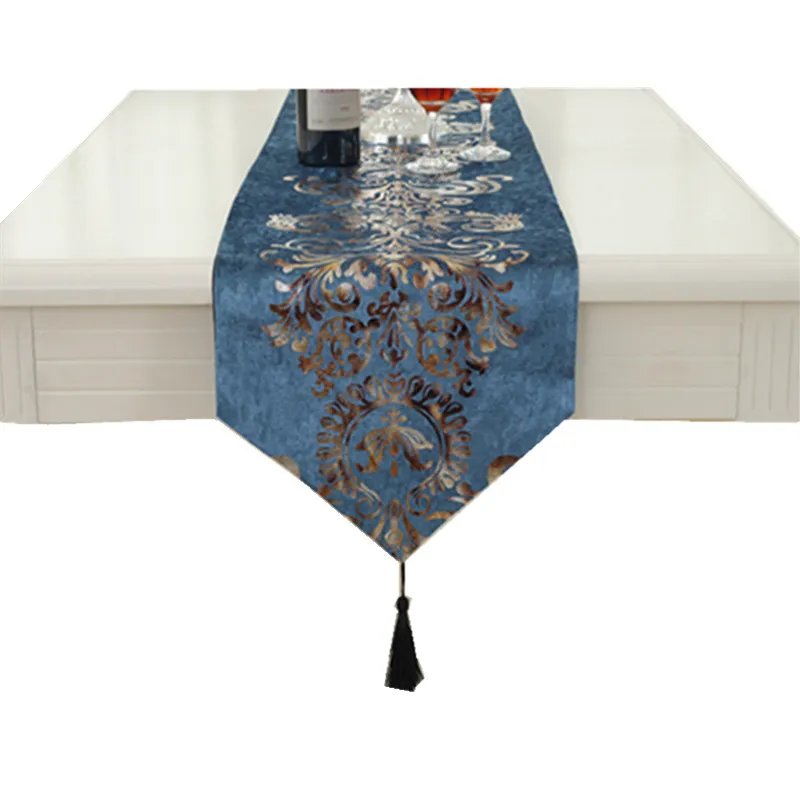 

Retro Cofee Table Runner Dinning Embroidered Lace Table Party Weding Catering DecorationTablecloth tafelloper chemin detable W02