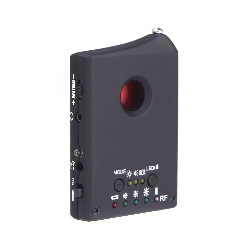 HBUDS Anti Spy Detector LDRF-DT1 Camera Hidden GSM Audio Bug Finder GPS Signal Lens RF Tracker Sensors Anti Spy Detector Black