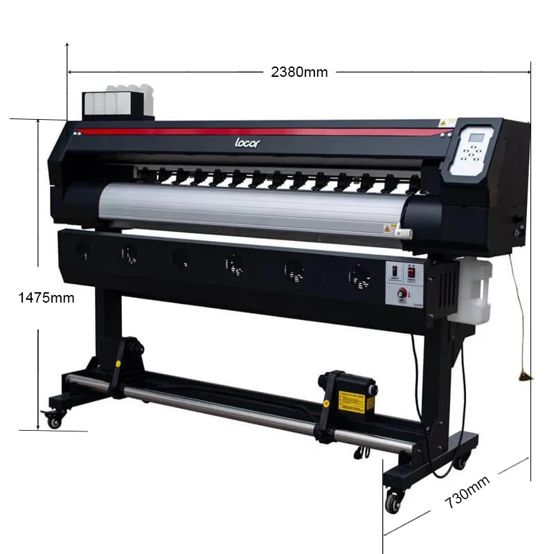 Digital Inkjet Large Format Printer 1.6m Car Vinyl Sticker Maker Machine  Outdoor Eco Solvent Plotter Poster Printing Machine