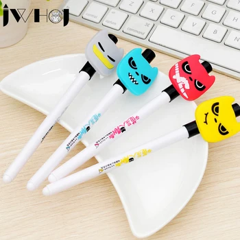 

6 pcs/lot creative cartoon kawaii gel pen stationery office material Writing tools escolar papelaria school supplies kids gifts