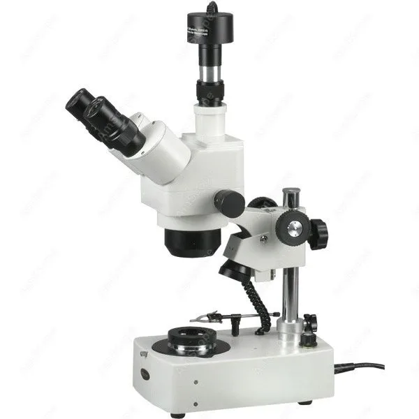 Darkfield Jewelry Gem Microscope AmScope Supplies 10X 60X Darkfield