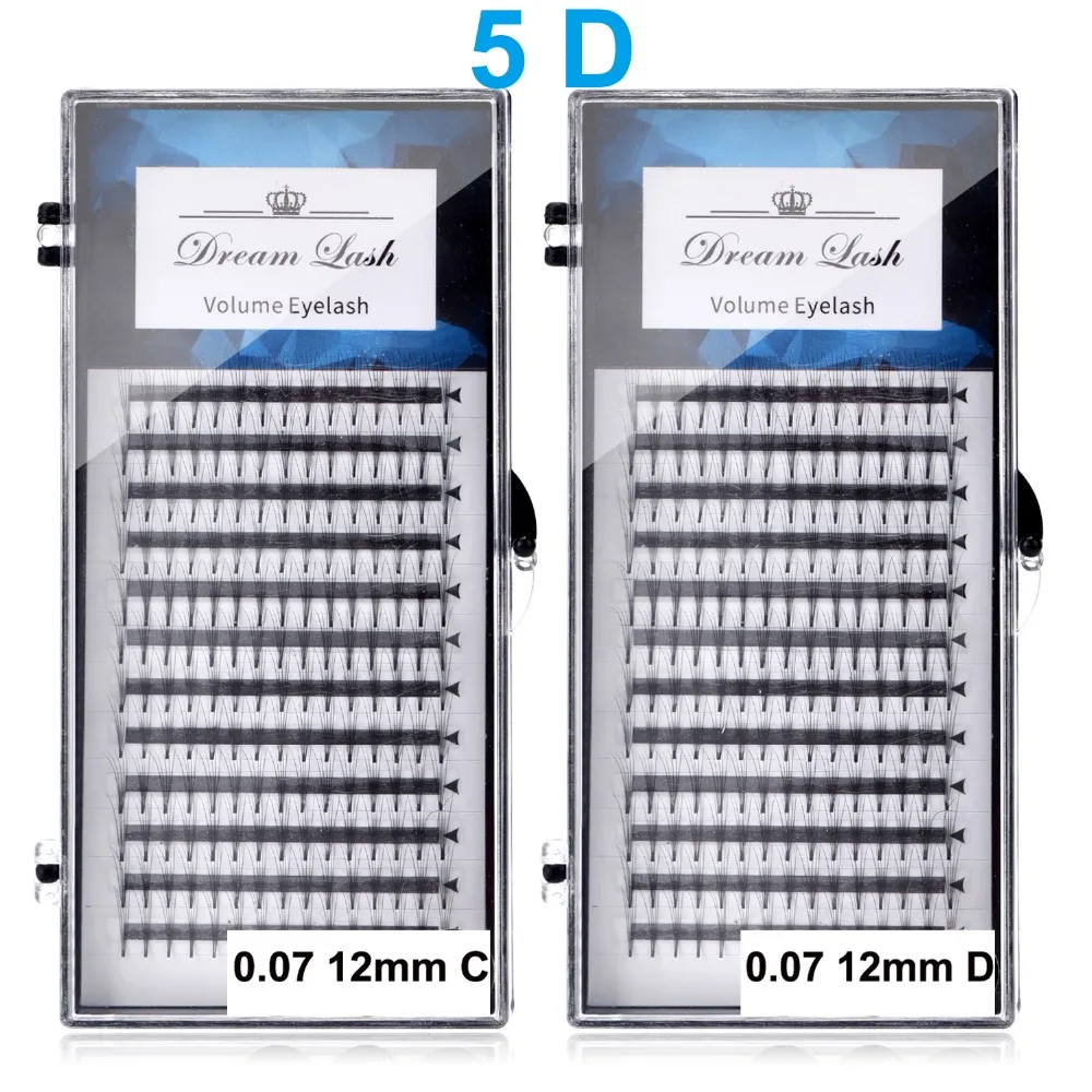 

New 5D Volume Mink Eyelashes Premade Russian Cluster Fans False Individual Eyelash Extension Premium Eye Makeup Tool