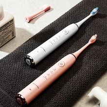 Electric Toothbrush Sonic Vibrator Rechargeable Waterproof Ultrasonic Tooth brush adult Teeth Whitening 10 brush head best gift xiaomi electric toothbrush smart sonic ultrasonic tooth brush whitening teeth vibrator wireless oral hygiene mijia birthday gift