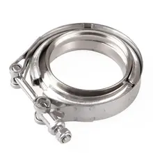 Stainless Steel Hose Clamp 304 Flange Clamp V-Band Clamp American Pipe Hoop Automobile Exhaust Turbo Exhaust Downpipe Special Stainless Steel Hose Clamp 304 Flange Clamp V-Band Clamp American Pipe Hoop Automobile Exhaust Turbo Exhaust Downpipe Special