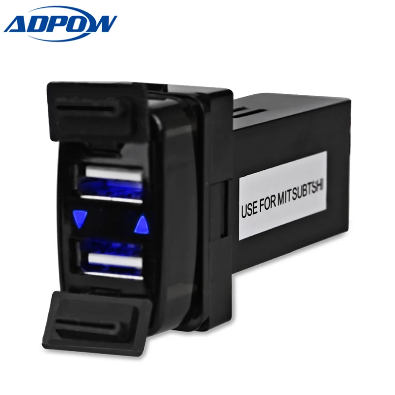 

Dual USB Interface Socket Car Charger for MITSUBISHI Power Inverter Converter for GPS Cell Phone Charger Car Socket 12V