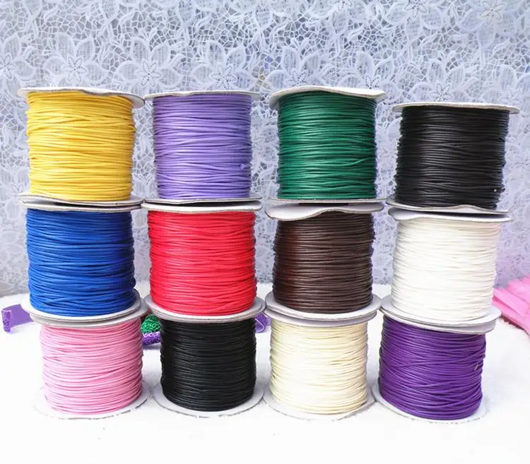 23 Colors Pick, 1mm Round Jewelry Cord, Wax Line / Rope / Waxed Thread