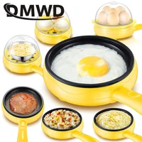 Multifunctional Mini Electric Egg Omelette Cooker Eggs Boiler Food Steamer Breakfast Pancake Fried Steak Non-stick Frying Pan EU 1