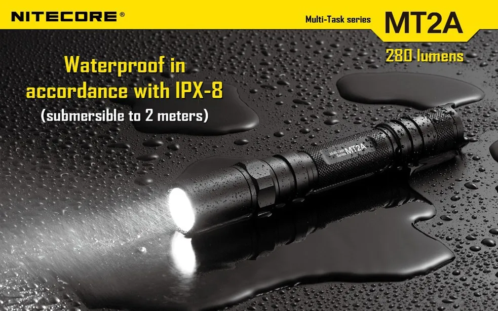 Бесплатная доставка Nitecore MT2A фонарик CREE XP-G R5 светодиодный 3 Режим фонарик 280 люмен Мини-светодиоды светильник Nitecore фонарик