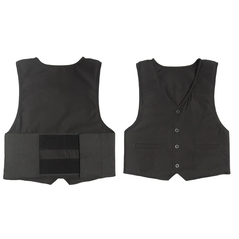 New 4 Layer Stab Resistant Vest Lightweight Soft For Police Use V-Neck Covert Schutzweste Tatico Self-Defense Anti Cut Stab Vest active v neck cut out vest in white