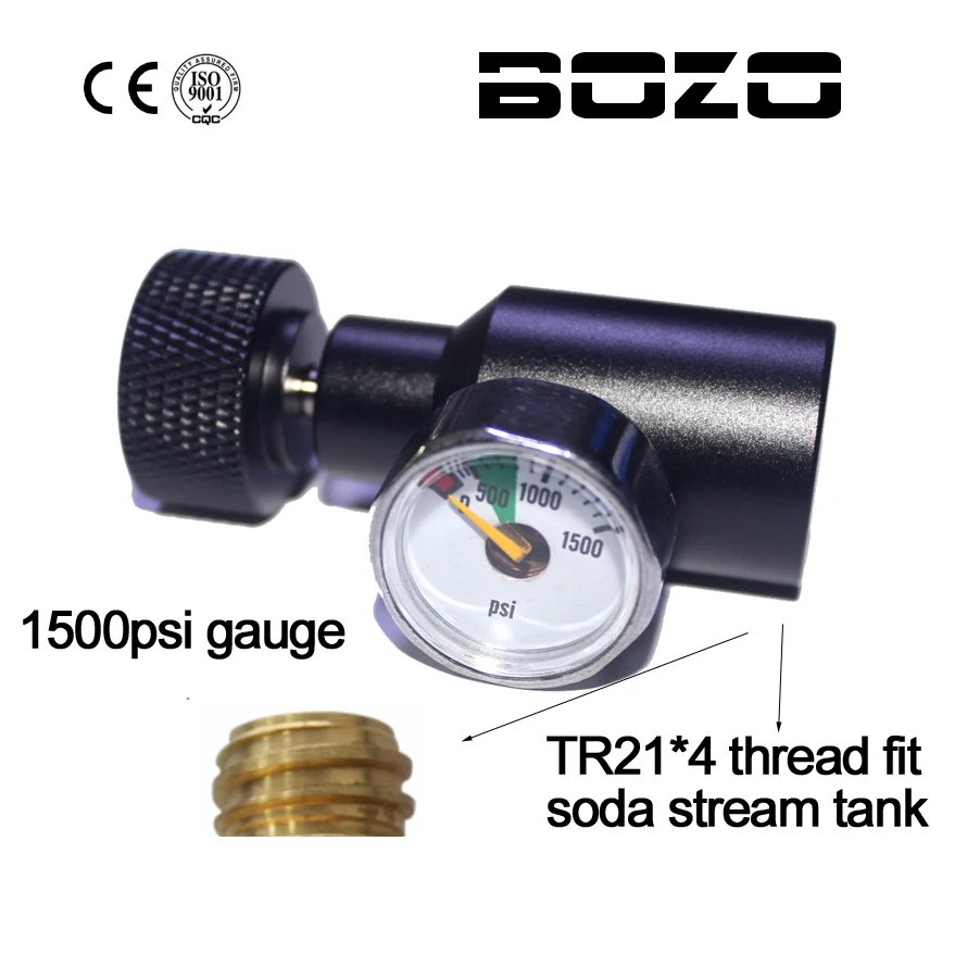 PCP airgun accessories Paintball Soda Stream Tank Cylinder Valve