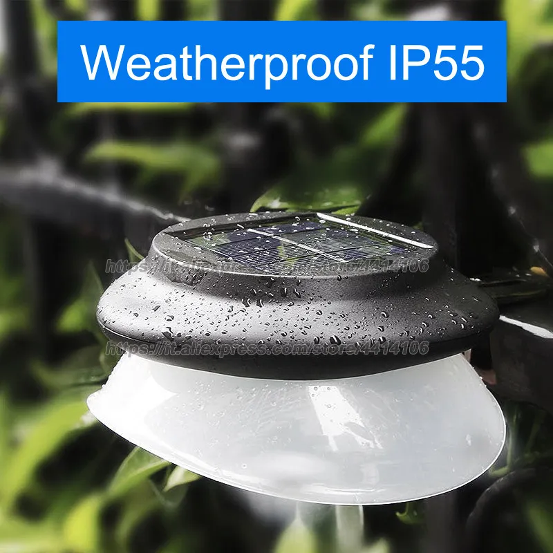 Solar ao ar Led-luz de Segurança de Utilitário Noite de Sarjeta Inteligente de Energia Pacote Negócio-calha Livre Luzes Solar Preta 6 7 luzes led-luz de segurança de utilitário noite