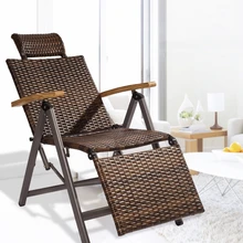 Напольное крытое кресло-качалка из ротанга с подушкой ноль складной шезлонг старинные шезлонги для патио, бассейна, пляжа, колоды, дома