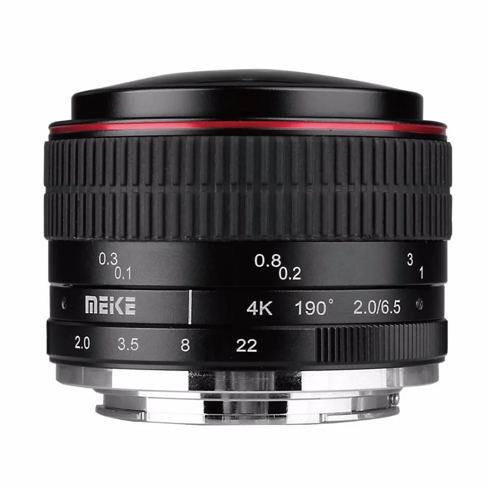 MEIKE MK-6.5mm F2.0 Рыбий глаз объектив с фиксированным фокусом объектив с EF-M креплением объектив с большой апертурой Автофокус Объектив для Canon DSLR камера