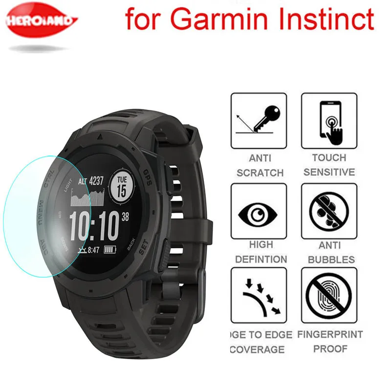 Для Garmin инстинкт часы защитная пленка из закаленного стекла с полным покрытием